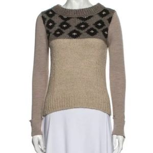 Tory Burch | Alpaca Wool Blend Crew Neck Sweater